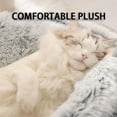 thumbnail image 3 of Plush Hooded Cat Bed - Cozy Semi-closed Cave for Calm and Comfort ShopWise Round, 3 of 14