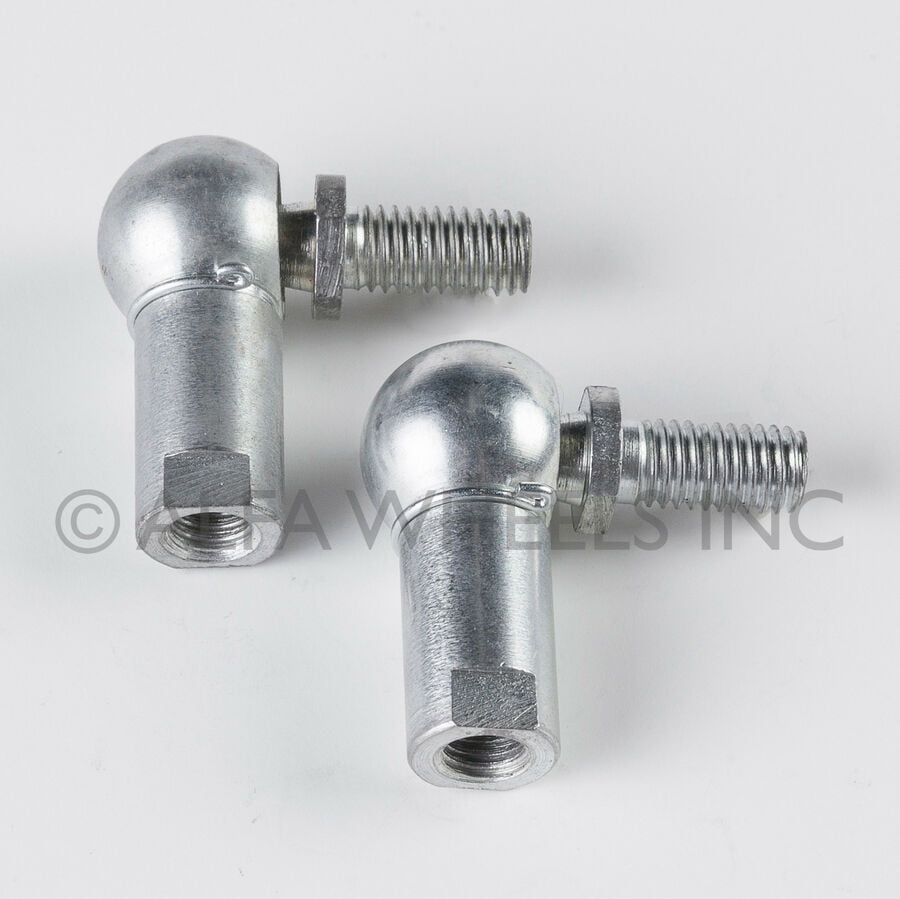 Pair (2) Fittings M8 Swivel Knuckle Ball Socket Joint Connector f Lambo