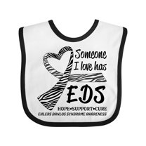 Inktastic Someone I Love Has Eds- Ehlers Danlos Syndrome Boys or Girls Baby Bib