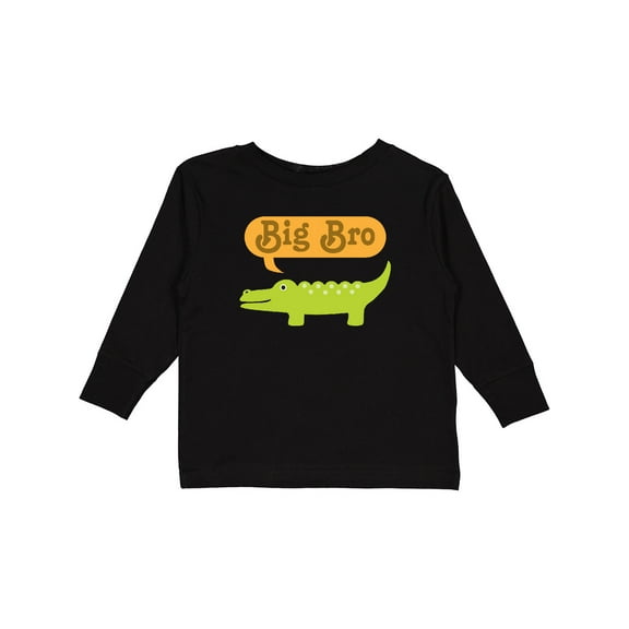 Inktastic Big Bro Alligator Boys Announcement Boys or Girls Long Sleeve Toddler T-Shirt