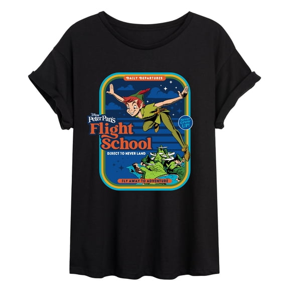 Disney - Peter Pan - Flight School - Fly Away to Adventure - Women's Oversized T-Shirt