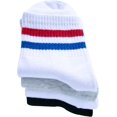 thumbnail image 3 of CoCoMangos Retro Striped Athletic Socks for Women Casual Cotton Ankle Socks Women 4 Pairs, 3 of 7