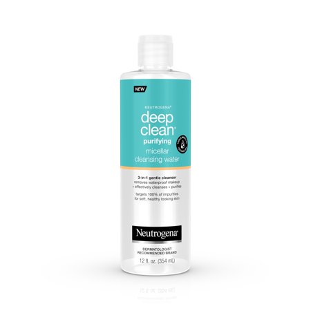Neutrogena Deep Clean Micellar Water and Makeup Remover, 12 fl. (Best Makeup Remover For Acne)
