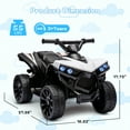 thumbnail image 3 of Kids Electric ATV 6V - White Ride-On Toy for Boys & Girls, 3 of 11
