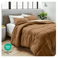 thumbnail image 6 of Comforter Set - Queen Size - Ultra-Soft - Goose Down Alternative - Premium 1800 Series - All Season Warmth (Queen, Caramel), 6 of 9