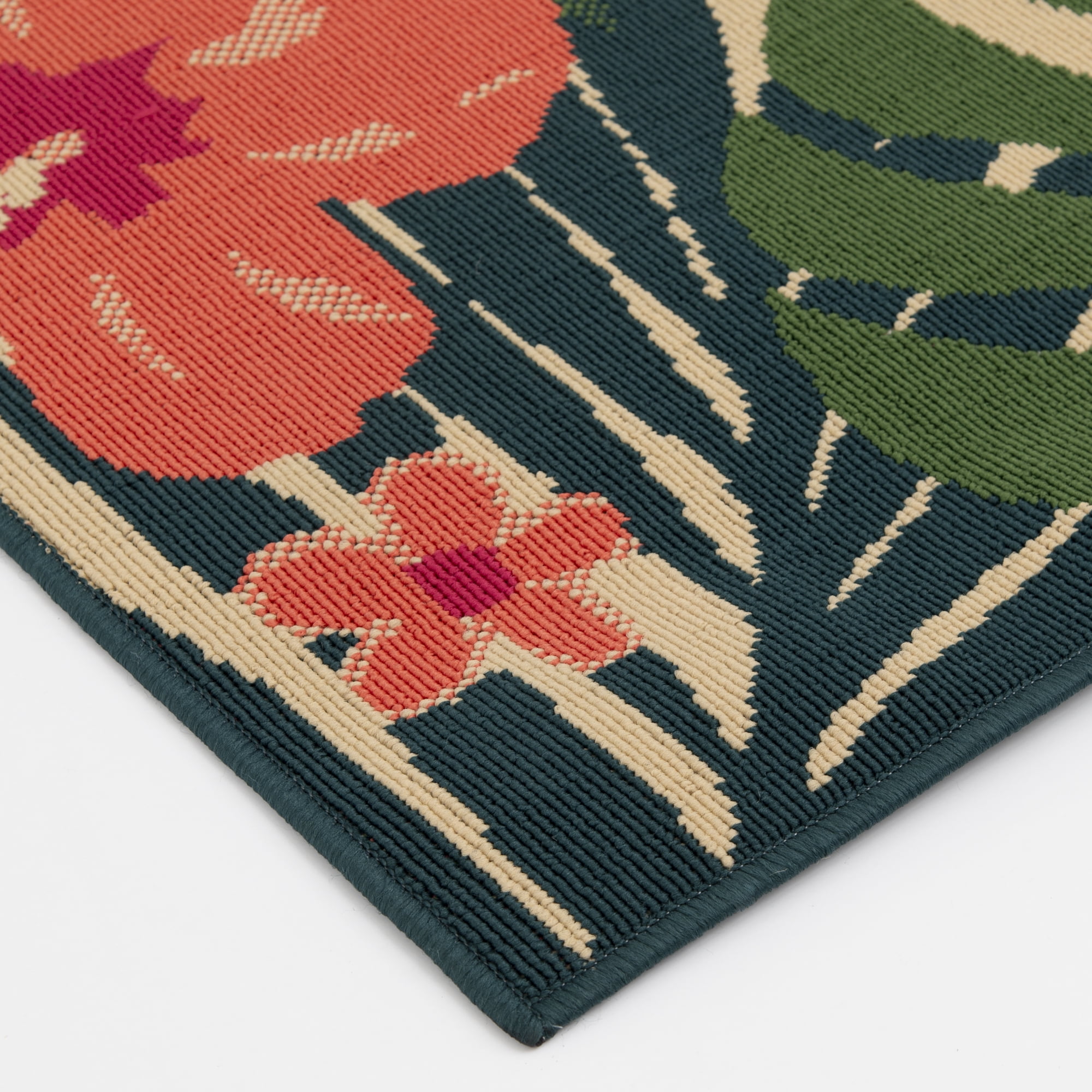 Mainstays 7'x10' Pink Palm Outdoor Rug