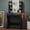 Black-27.56x15.55x51.30 in, variant on Small Walnut Vanity Desk With Mirror And Lights, 27.56x15.55x51.30 in