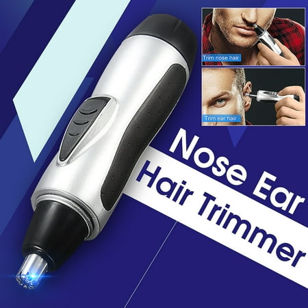 - 1/2 x Electric Nose Ear Face Hair Removal Trimmer Shaver Clipper Cleaner Remover Tool Battery Operated