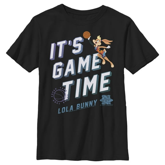 Boy's Space Jam: A New Legacy Lola Bunny It's Game Time Graphic Tee Black Large