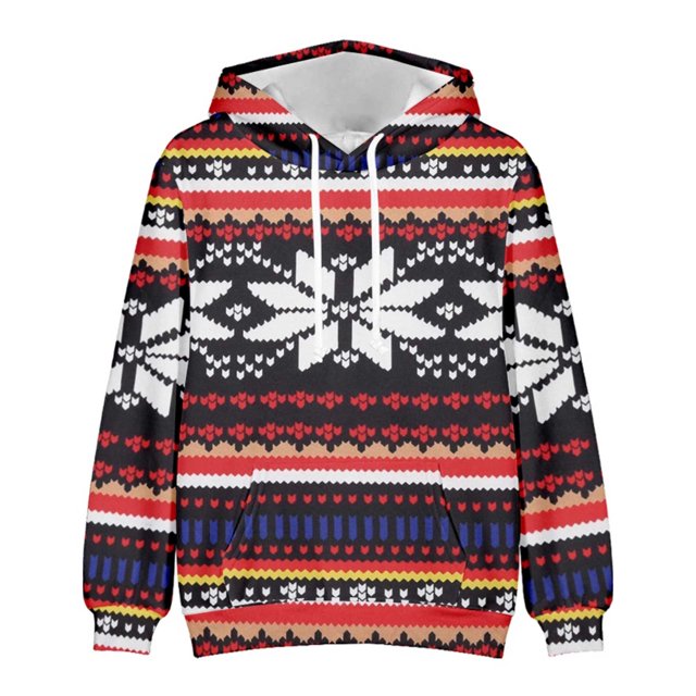 Sudaderas Con Capucha A La Moda Para Hombre, Suéter Informal Con Estampado 3D de Navidad, Top de Manga Larga Odeerbi ODB175090