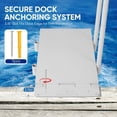 thumbnail image 6 of Boat Boarding Platform with Handrail, Foldable Dock Step with Anti-Slip Surface, Rust-Resistant Iron Ramp for Lake Access, 6 of 6
