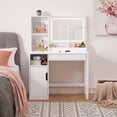 thumbnail image 1 of Mainstays Vanity  with Lighted Mirror and Storage, White, 1 of 6