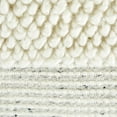 thumbnail image 4 of Square Accent Throw Pillow, 20 Inch, White and Gray Stripes, Polyfill, 4 of 5