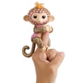 thumbnail image 1 of Fingerlings Monkeys - Fingerblings - Glimmer (Pink/Rose Gold) - Friendly Interactive Toy - By WowWee, 1 of 4