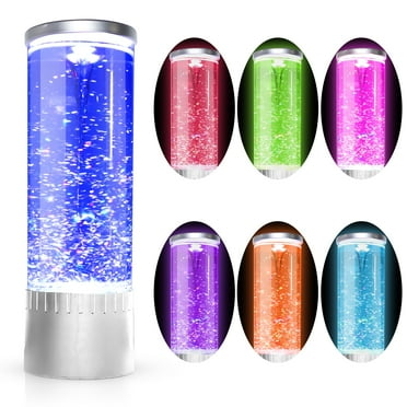 Brewish Tornado Lamp | 7 Color Changing LED Light Glitter Lamp | Hurricane Lamp for Room, Office & Home Decor | Novelty Gifts Night Light | Birthday, Christmas Gifts | Curiosity Vortex Lamp