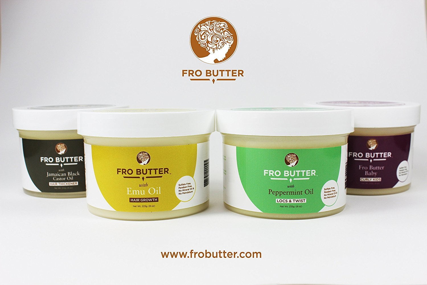 Fro Butter with Jamaican Black Castor Oil-All Natural and Organic- Vegan Friendly Hair Butter