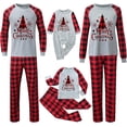 thumbnail image 2 of KASAAS Pijamas de Navidad para la familia Pjs conjuntos a juego para mujeres hombres divertidos trajes de Navidad para parejas, 2 of 3