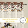 thumbnail image 6 of Vintage Floral Kitchen Curtains Window Panels, Elegant Pastoral Botanical Retro Art Insulated Window Treatment Curtain, Grommet Curtains for Bedroom/Living Room/Bathroom, 2 Piece 27.5"Wx39"L, 6 of 8