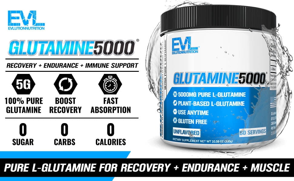What makes Glutamine5000 a standout choice is its unwavering commitment to transparency and quality. This supplement boasts vegan and gluten-free credentials, with every batch meticulously crafted in the USA at a GMP-certified facility. Featuring 100% transparent labeling and zero proprietary blends, you can be confident in the purity and efficacy of every serving. Evlution Nutrition prides itself on being your ultimate nutrition partner, offering cutting-edge supplements to help you conquer your fitness objectives.
