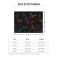 thumbnail image 5 of Yiaed Butterfly Print Blanket Throw Blanket Soft Cozy Flannel Blanket for Home Bed Sofa Couch Chair-50"x40", 5 of 6
