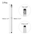 thumbnail image 2 of 3pcs Stylus Pens for Touch Screens Capacitive Stylus Universal Tablet Pen, White, 2 of 6