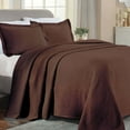 thumbnail image 6 of Superior Celtic Circle Cotton Bedspread and Sham Set, 3-Piece Decorative Breathable Bedspreads, King, Cappuccino, 6 of 10