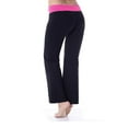 thumbnail image 6 of Bootcut Yoga Pants Cotton with Contrast Waistband, 6 of 9