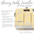 thumbnail image 5 of FifthStart Multi Use Cleaning Caddy with Waist & Shoulder Strap, Yellow Floral, S, 11.4” x 10” x 6”, 5 of 9