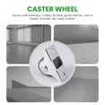 thumbnail image 4 of 8PCS TPE Caster Wheels Duty Fixed Casters with Rigid Non-Swivel Base Ball Bearing Trolley Wheels Top, 4 of 5