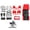 Red, variant on Rupoun 313mm Wheelbase Open RC Car Body Shell Kit for SCX10 90046, 1/10 Scale Crawler Shell Accessory Replacement Parts, High Performance Tough ABS Plastic Body Upgrade, Black (17.91 in / 45.5 cm)