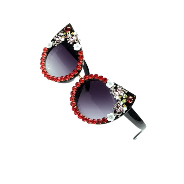 Gafas de sol ligeras Qarigey estilo vintage rojo Type3 NO3