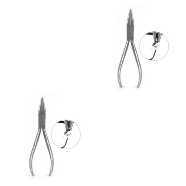 Redempat Convenient Eyeglasses Frame Pliers for Optician Glasses Bridge Pad Alignment YG1005 Approx. 15.5x5cm 2Set
