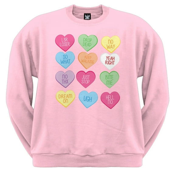 Anti-Love Candy Hearts Crewneck Sweatshirt - X-Large