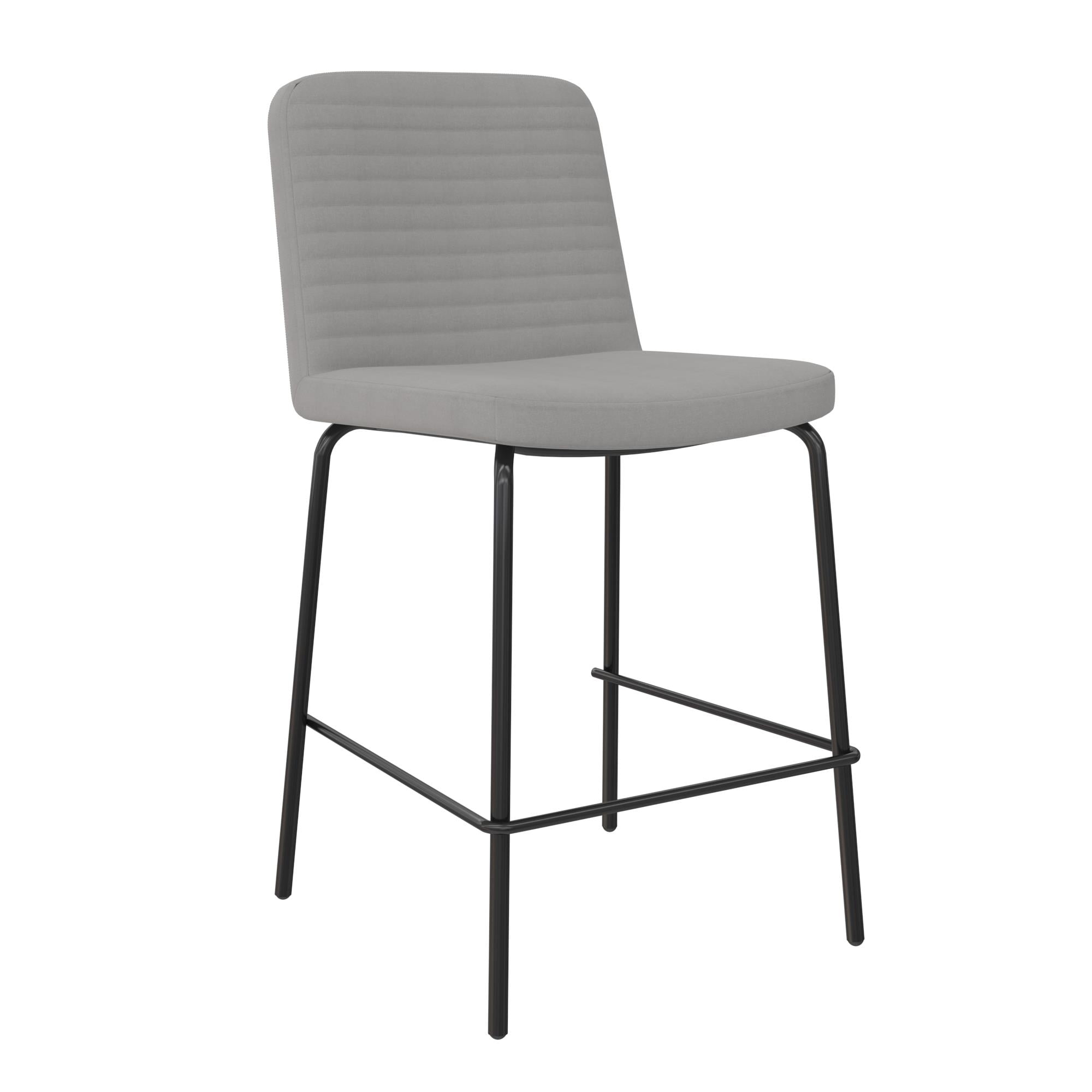 DHP Wynn 24" Counter Height Bar Stool, Gray Linen