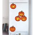 thumbnail image 4 of Toarti Juego De 10 Pegatinas Creativas De Calabaza Para Decoración Del Hogar, Decoración De Fiesta De Halloween, Decoración De Pared, Decoración De Fiesta De Acción De Gracias, Color Naranja, 4 of 5