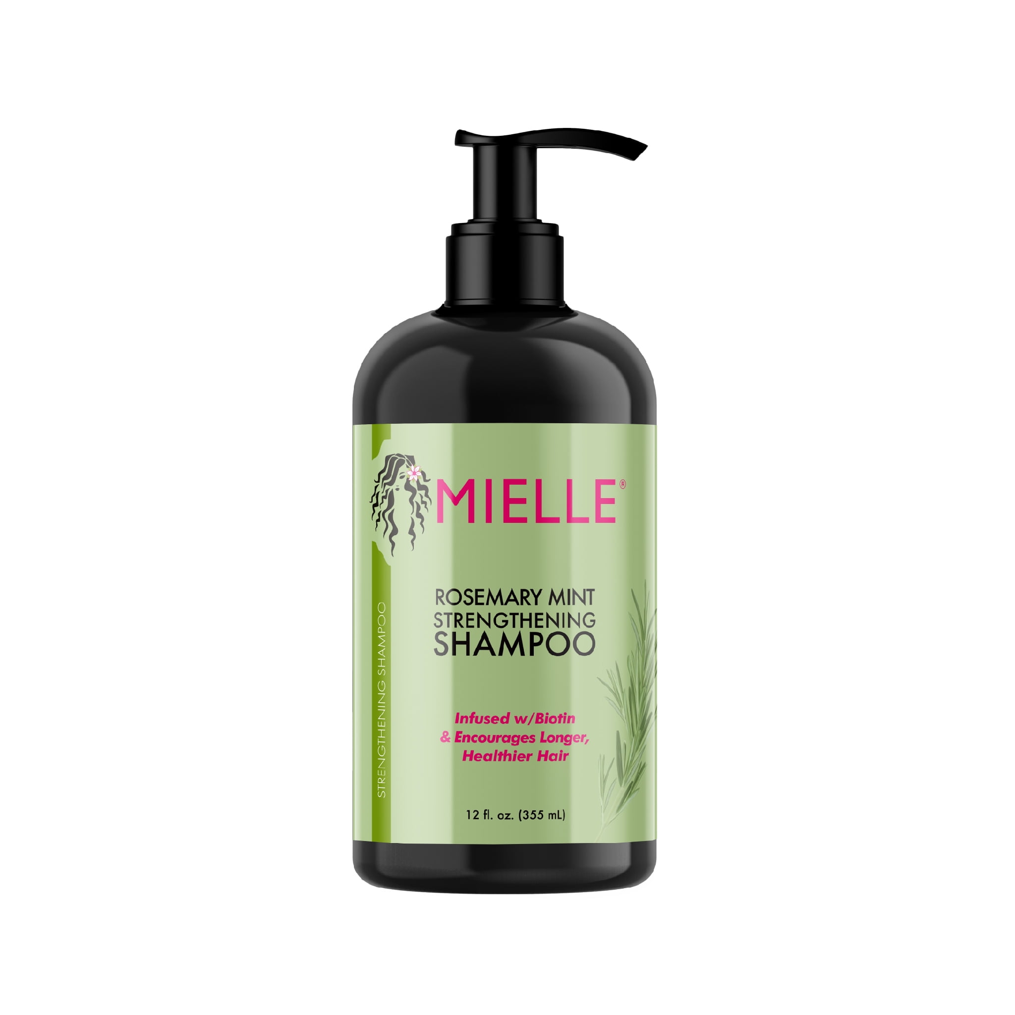 Mielle Rosemary Mint Nourishing Strengthening Daily Shampoo With Biotin, 12  fl oz, All Hair Types