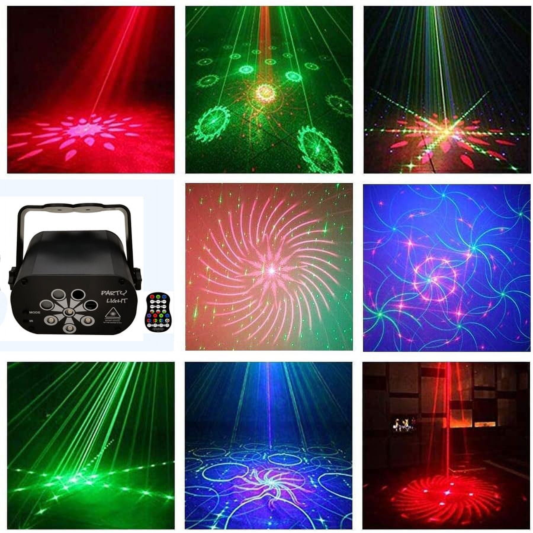 PENGXIANG Party Lights, RGB DJ Disco Stage Laser Light Sound Activated Led Projector for Christmas Halloween Decorations Gift Birthday Wedding Karaoke KTV Bar