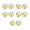 Gold Ball+Clear CZ, variant on 10pcs Steel CZ Gem Replacement Spare Balls Labret Tongue Ear Piercing Attachment-16G(1.2mm)x4mm-Silver Ball+Clear CZ