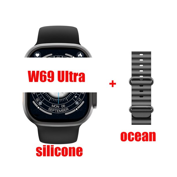 Reloj inteligente W69 ultra Original, dispositivo con 2GB de memoria, brújula de música Local, actualización 2023, IWO xuanjing unisex