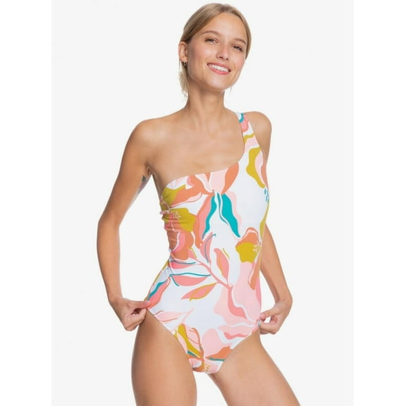 Roxy BRIGHT WHITE PARADISO Beach Classics One-Piece Swimsuit, US X-Small