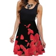thumbnail image 2 of FLITAY Vestido de verano básico para mujer, talla grande, sin mangas, cuello redondo, sin mangas, informal, suelto, vestido de playa, 2 of 5