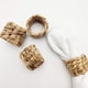 thumbnail image 1 of Zhuge Juego de 6 anillos de servilleta tejidos, porta servilletas rústicos hechos a mano con jacinto de agua natural, porta servilletas de otoño, porta servilletas trenzado con hebilla, 1 of 5