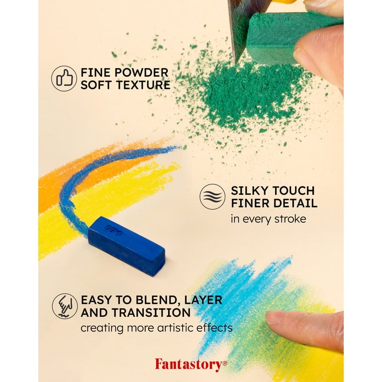 Chalk Pastels Set, 66 Colors With Fluorescent Options photo 3