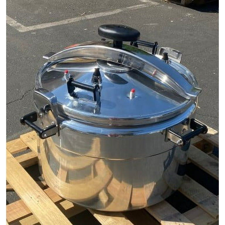 NEW 100QT Commercial Aluminum High Capacity Pressure Cooker Kettle