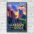 thumbnail image 2 of Garden of the Gods Vintage Travel Poster / Postcard WPA Style Retro Colorado, 2 of 4