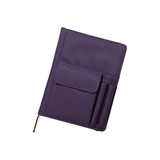 lihit lab. refillable notebook with cover, journal cover, navy, b5, 9.9