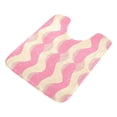 thumbnail image 3 of IAUYY Set of 2 Inch Bath Mat Thick Soft Plush Shower Mat TPR Backing Material Non Slip Bath Mats for Bathroom for Tub Shower Hotel Cream Shape, 3 of 9
