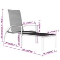 thumbnail image 4 of vidaXL Chaises Longues 2 Pcs avec Repose-Pieds en Rotin PE Brun, 4 of 5
