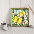 thumbnail image 4 of 5D bricolaje diamante pintura completo redondo taladro mariposa flor pared decoración Rhinestone FLhrweasw Nuevo, 4 of 9