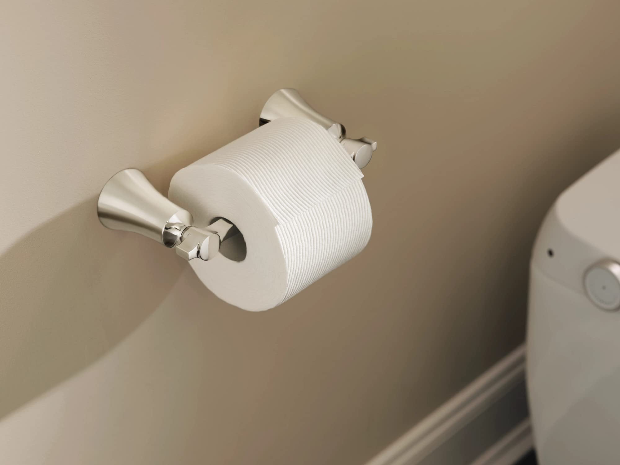 Moen YB0308NL Flara Wall Mounted Pivoting Toilet Paper Holder - Nickel